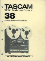 Tascam 38 - Service Manual 